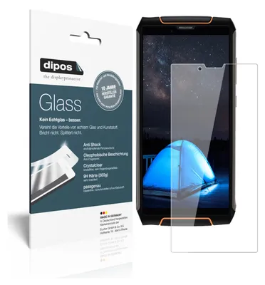 Produktbild von 2x Schutzfolie für Cubot King Kong 3 - Anti-Shock 9H Folie dipos Glass