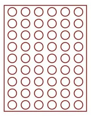 Produktbild von Lindner 2709E Velourseinlage dunkelrot 2709E (Ø 26,75 mm)