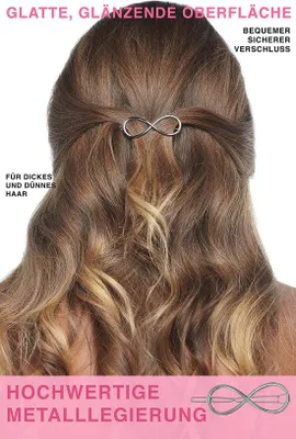 Produktbild von Damenhaarclip aus Metall silber
