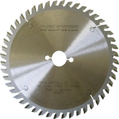 Produktbild von Flury Guhdo HM - Blatt 160 x 2,6 x 1,6 x 20 Z 48 WZ Nr. 101027