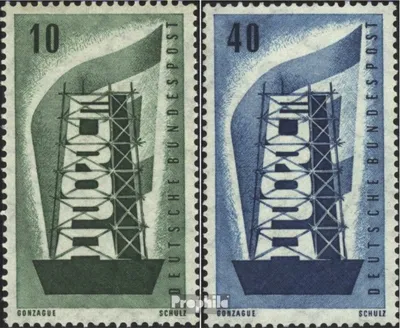Produktbild von Briefmarken BRD (BR.Deutschland) 1956 Mi 241-242 (kompl.Ausg.) gestempelt Europa