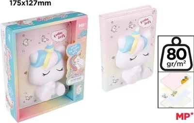 Image de Bloc-notes avec couverture 3D Licorne