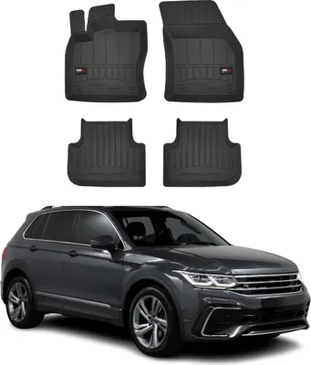 Produktbild von OMAC Gummi Fußmatten für VW Tiguan 2016-2024 Premium TPE 3D Automatten 4tlg