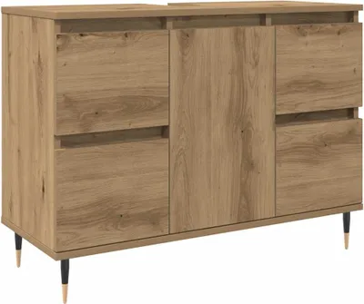 Obrázok produktu pre vidaXL Kúpeľňová skrinka Artisan dub 80x33x60 cm materiál na báze dreva