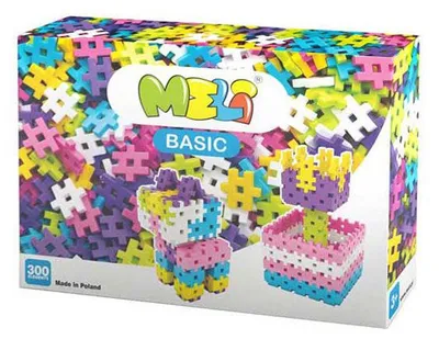 Image de Meli Basic Pink Building Blocks, 300dlg.