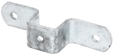 Image de Alberts 701529 Patte de fixation pour poteau universel, galvanisé à chaud, pour poteau 30 x 30 mm, set de 3 pièces