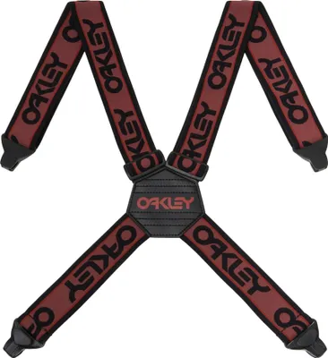 Produktbild von Oakley Factory Hosenträger, verstellbar, robust, wasserabweisend, Rot-Schwarz