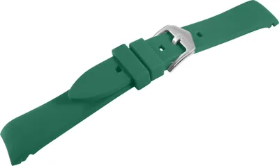 Produktbild von Silikon Uhrenarmband, Dornschließe, grün, 18 - 24 mm