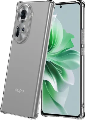 Zdjęcie produktu dla Etui na telefon Oppo Reno 11 przezroczyste ze zderzakiem - przezroczyste, odporne na wstrząsy etui z silikonu TPU - Smartphonics