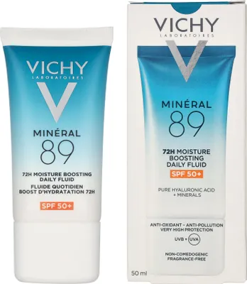 Produktbild von Fragrance Free Vichy Mineral 89 72H Moisture Boosting Daily Fluid SPF50+