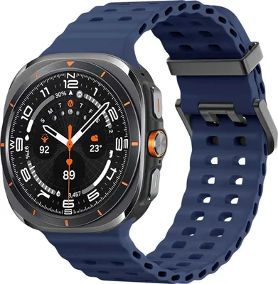 Productafbeelding van imoshion Ocean Siliconenband voor de Samsung Galaxy Watch Ultra 2 (2026) / Ultra (2024/2025) - Midnight Blue