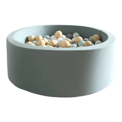 Image de MONIO for kids Piscine à balles 90 cm menthe + 200 balles