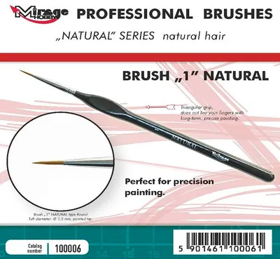 Obrázek produktu pro Štětec z přírodních vláken 1 – Mirage Hobby