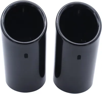 Endrohr Blenden SCHWARZ Edelstahl 80mm für Audi A4 B9 8W 15-19 2.0 TDI / 3.0 TDI – Produktansicht