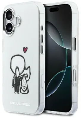 Obrázek produktu pro Pouzdro Karl Lagerfeld Karl & Choupette Back MagSafe pro iPhone 17 - průhledné