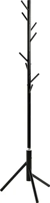 Produktbild von HAKU Garderobenständer schwarz - Metall, B/H/T: 48x173x48 cm