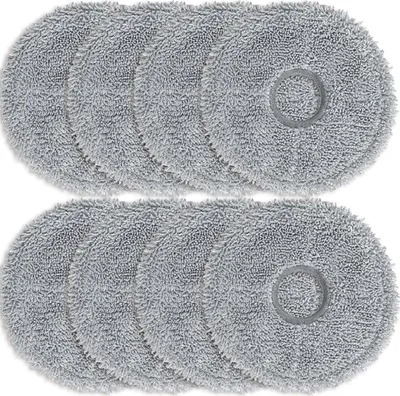 Produktbild von 8 Stück Mikrofaser Wischpads für Dreame L10s Ultra / L10 Ultra / L20 Ultra / L10s Pro Ultra Heat / L40 / L40s / X50 / X40 & Xiaomi X10+ / X20+ Saugroboter Nasses Ersatzmopptücher Zubehör