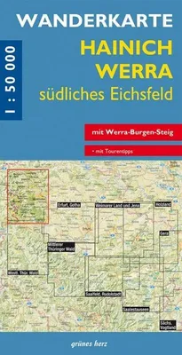Obrázok produktu pre Turistická mapa Hainich, Werra južné Eichsfeld: s Werra-Burgen-Steig