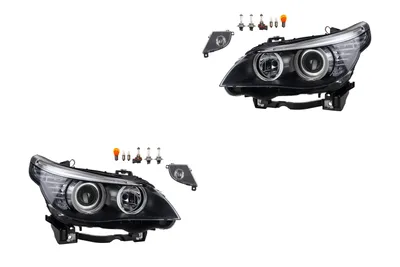 Produktbild von Scheinwerfer Satz passend für BMW 5er E60 E61 04/07-03/10 H7 +Nebel+Leu. 63177177711 7177711 63177177712 7177712 63127177727 6312717772 Johns