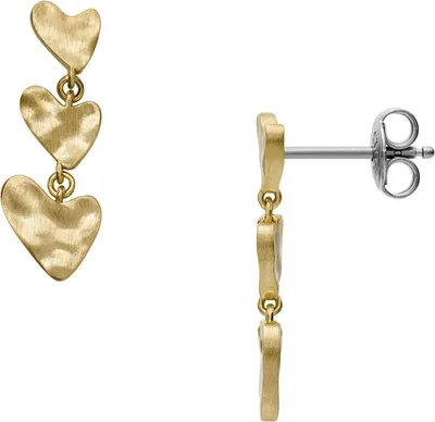 Produktbild von Skagen SKJ5011710 Damen Ohrstecker ANJA HEARTS Edelstahl Gold