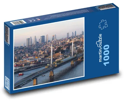 Obrázek produktu pro Puzzle 1000 Istanbul - most přes řeku - martinpuzzle