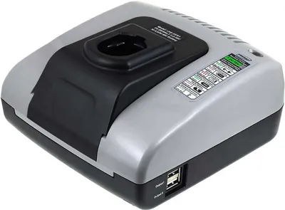 Produktbild von Powery Akku-Ladegerät mit USB kompatibel mit Dewalt Typ DW9116