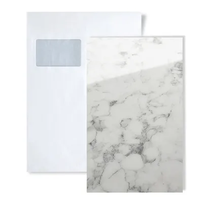 Immagine prodotto di 1 WallFace S-19345 MARBLE WHITE AR+ S-Glass Collection Campione di pannello a parete | Formato circa A4