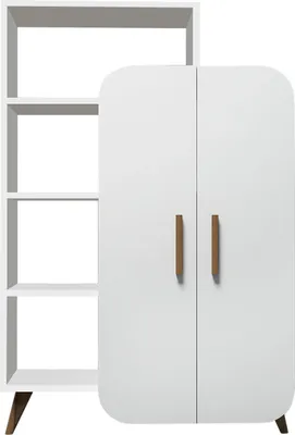 Produktbild von Skye Decor, Form - White, Bücherregale, Weiß, 90 x 132 x 32 cm