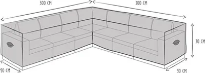 Produktbild von Garden SCHUTZHÜLLE FÜR L-FÖRMIGES LOUNGE-SET - 300 cm