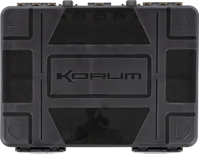 Produktbild von Korum Slim Loaded Angelkiste Schwarz Schwarz One Size