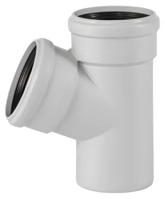 Produktbild von Osma Skolan Safe SKEA 67° schallgedämmter Abfluss, DN 110 x 110, hellgrau