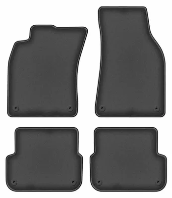 Obrázok produktu pre Velúrové autokoberce pre: Audi A6 C6 2004-2006 (sedan/kombi) – sada 4 ks, grafitové, na mieru – Wielganizator DURBAN