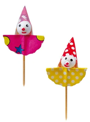Produktbild von 100x Deko-Picker "Clown" 8.5cm