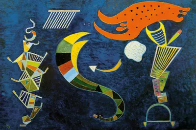 Obrázek produktu pro Wassily Kandinsky Art Print Obraz - Se šípem, 1943 (80 x 120 cm)