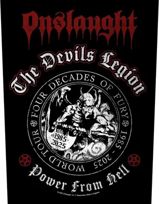 Produktbild von Onslaught Backpatch The Devils Legion schwarz Standard