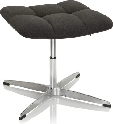 Produktbild von hjh OFFICE Polsterhocker SARANTO Stoff Hocker bis 120 kg belastbar Sitzhöhe 38 - 49 cm