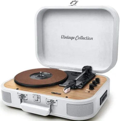 Immagine prodotto di Giradischi stereo in vinile a 3 velocità 33/45/78t con bluetooth Muse MT201WW