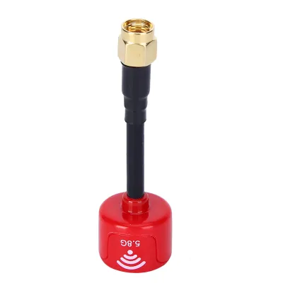 Imagen del producto de Antena direccional de alto rendimiento de 5.8 GHz y 3 dBi, con polarización circular a la derecha (RHCP), para drones de carreras FPV, accesorios para control remoto, con conector RP-SMA (roja)