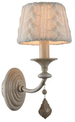 Image de Applique murale Casa Padrino, style baroque, en cristal, couleur beige, dimensions : 15 x 23 x 33 cm (hauteur)