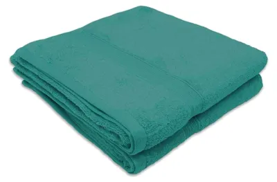 Produktbild von Badetücher aus 100 % Baumwolle, 600 g, ultraweich und saugfähig (Grün, 100 x 150 cm)