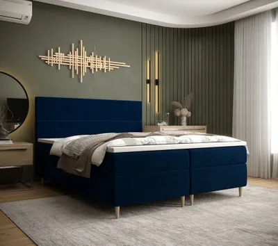 Produktbild von Boxspringbett ANGELES – 200x200, Blau