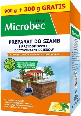Immagine prodotto di BROS Microbec Ultra: Preparato per fosse settiche e impianti di depurazione - 1,2 kg