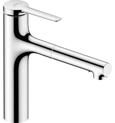Immagine prodotto di hansgrohe Zesis Mitigeur de cuisine, ComfortZone 160, douchette extractible 2 jets, saillie 231 mm, 74801000, 74801000