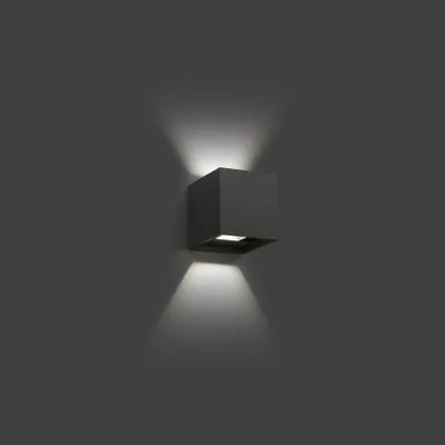 Image de Applique murale extérieure LED OLAN 3000K IP54 gris foncé