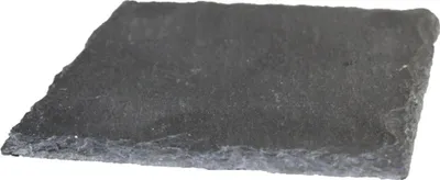 Produktbild von INNA-Glas Eckiger Schieferuntersetzer Mariano, anthrazit, 12x12 cm - Kerzenuntersetzer