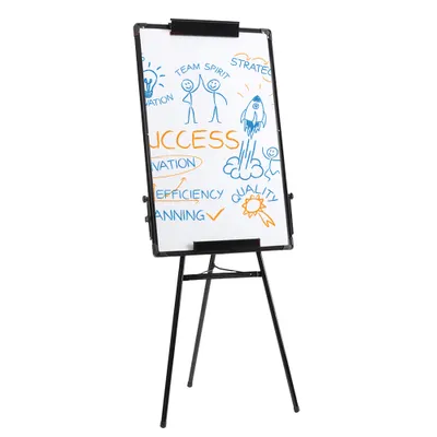 Produktbild von Whiteboard mit Ständer Flipchart Staffelei Whiteboard 60x90cm Magnetische Whiteboard doppelseitiger Ständer