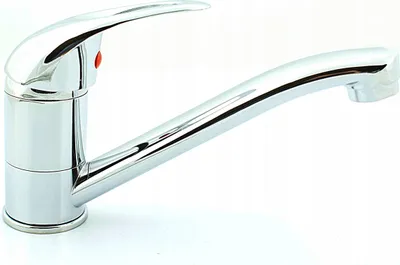 Zdjęcie produktu dla Granitan | Bateria kuchenna Alfa – chrom – wylew 22 cm – obrót o 360° – aerator Eco