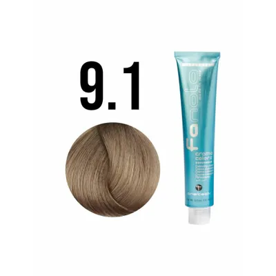 Produktbild von Fanola Haarverf Professional Colouring Cream 9 1 Very Light Blonde Ash