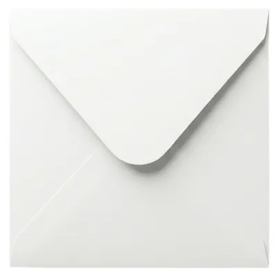 Productafbeelding van 100x Luxe Enveloppen - 14 x 14 CM - Enveloppen Vierkant - Wit