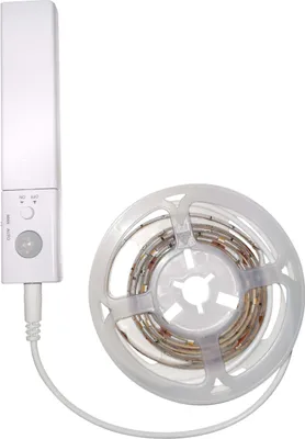 Produktbild von Northpoint LED Streifen mit Bewegungsmelder tageslichtweißes Licht (3000K) inkl. Batterien Bewegungsmelder 100° Erfassungswinkel 3 m Reichweite